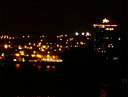 [ The city lights of Hilo, seen from a lookout just a few miles out. Definitely a small town. ]