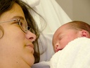 [ Mother and son get acquainted. ]