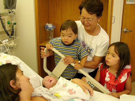 [ The family comes to visit. ]